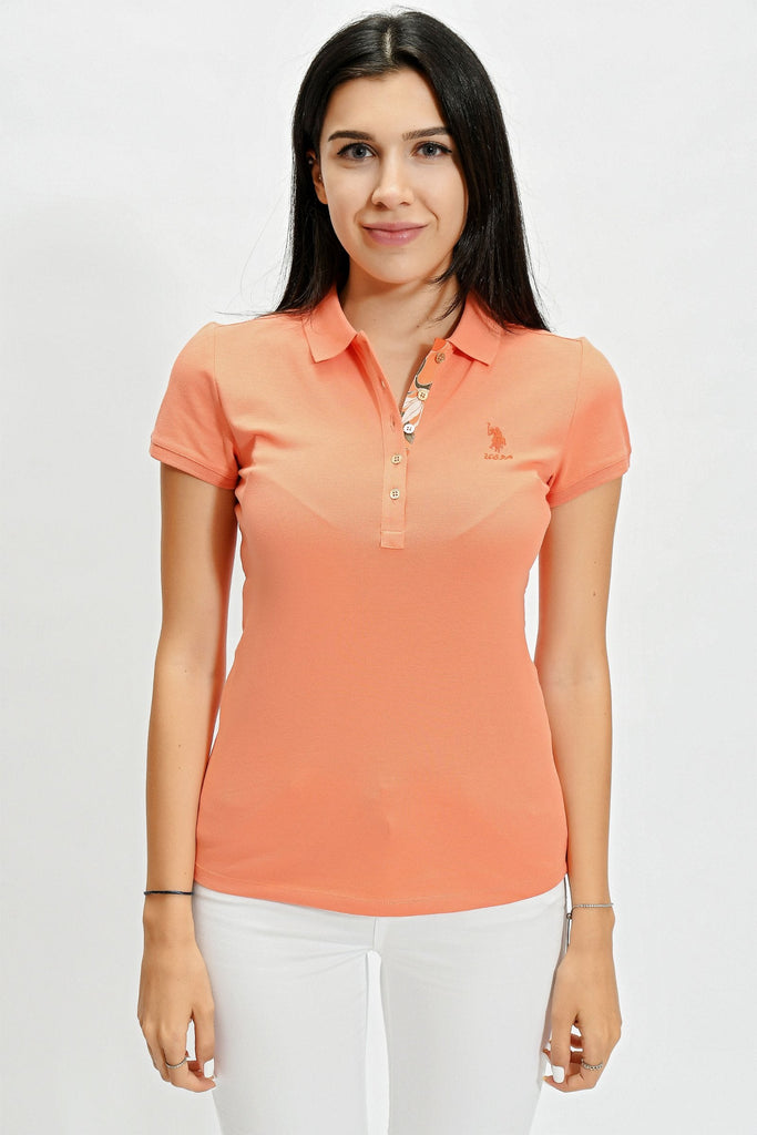 U.S. Polo Assn. narandžasta ženska polo majica (1191075VR051) 1
