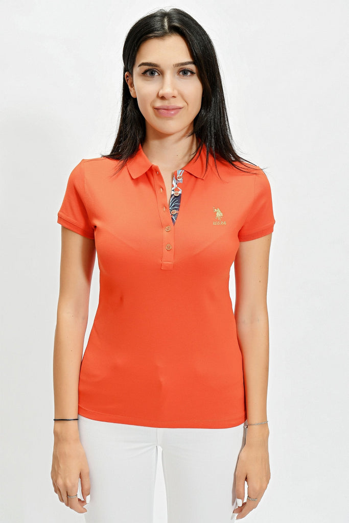 U.S. Polo Assn. narandžasta ženska polo majica (1191075VR201) 1