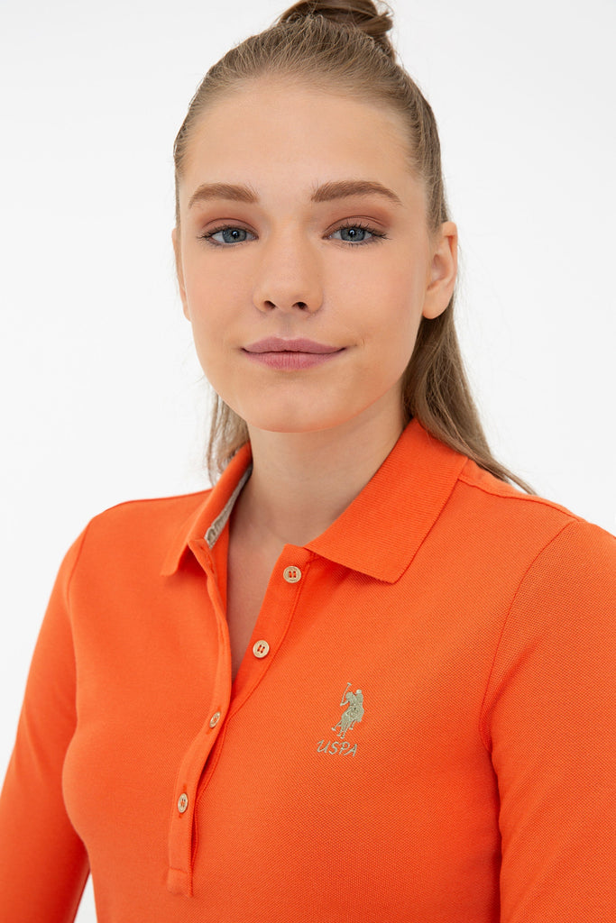 U.S. Polo Assn. narandžasta ženska polo majica (1255389VR051) 2