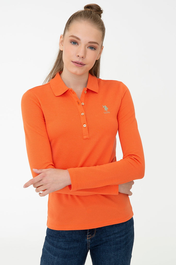U.S. Polo Assn. narandžasta ženska polo majica (1255389VR051) 1