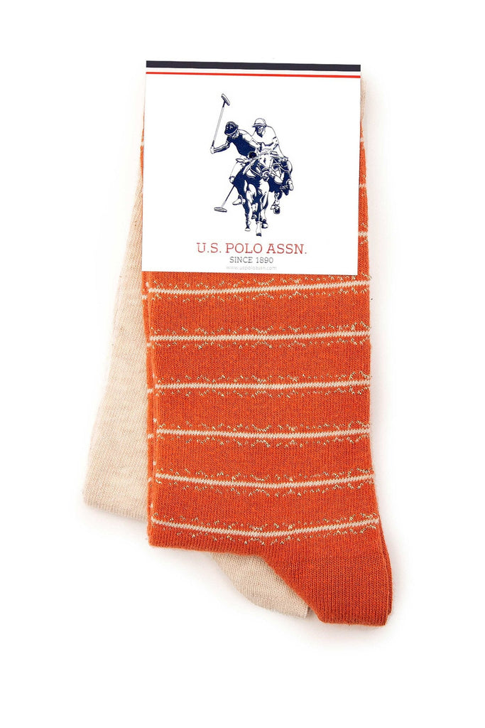 U.S. Polo Assn. narandžaste ženske čarape (MARINSK8VR03) 1
