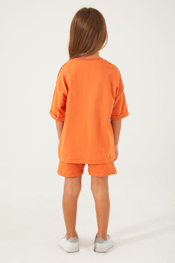 U.S. Polo Assn. narandžasti komplet za djevojčice (US1405-G-PEACH) 2