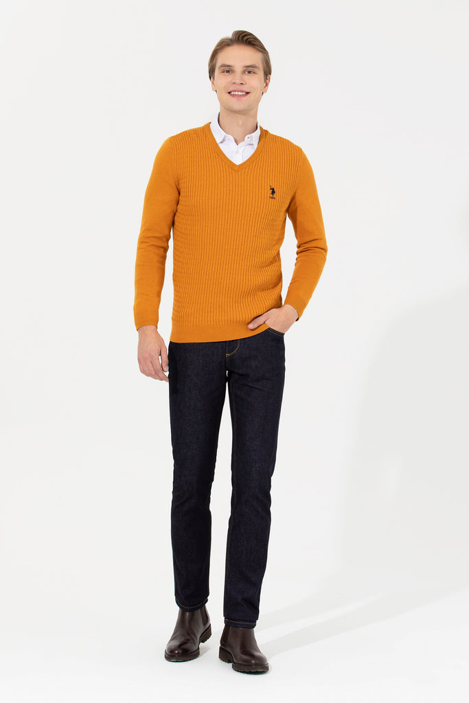 U.S. Polo Assn. narandžasti muški džemper (1259838VR043) 3