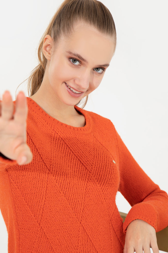 U.S. Polo Assn. narandžasti ženski džemper (1255506VR204) 4