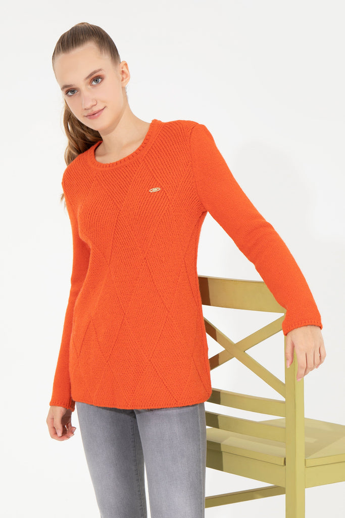 U.S. Polo Assn. narandžasti ženski džemper (1255506VR204) 5