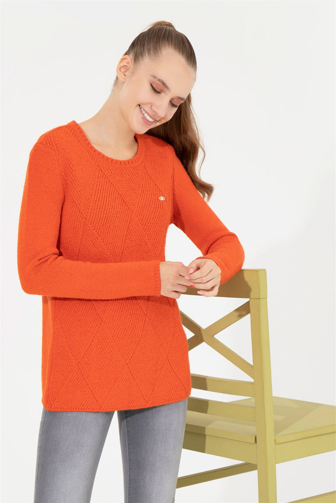 U.S. Polo Assn. narandžasti ženski džemper (1255506VR204) 1