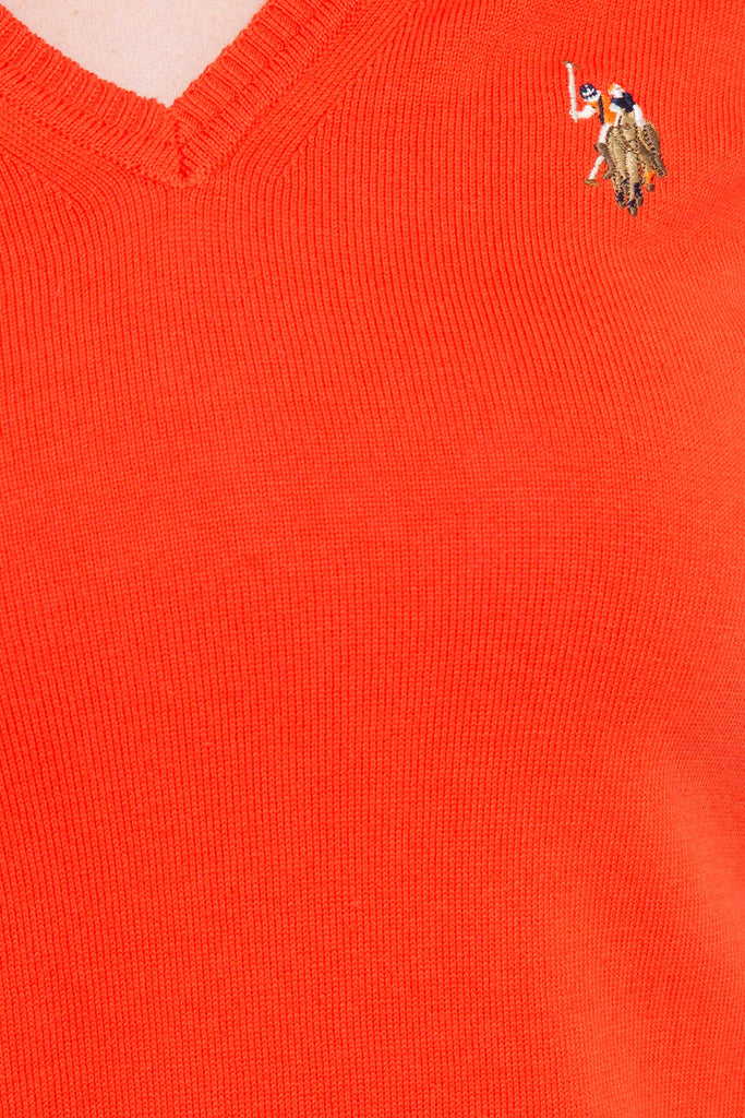 U.S. Polo Assn. narandžasti ženski džemper (494280VR039) 4