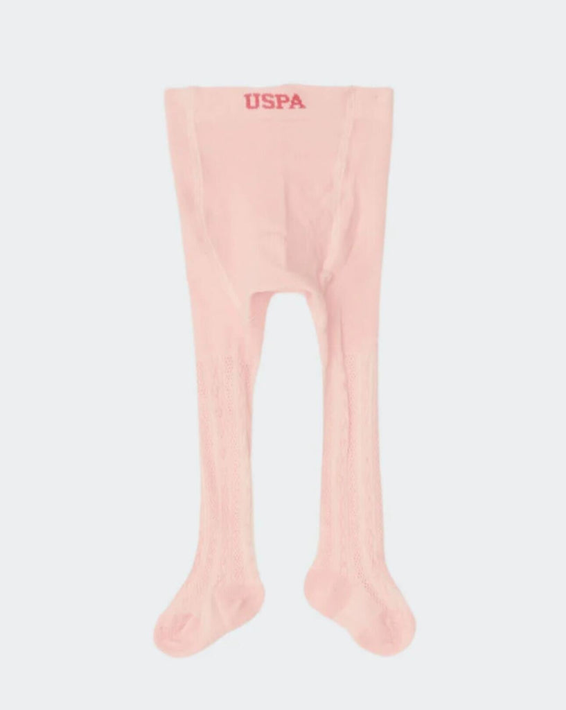 U.S. Polo Assn. ružičaste čarape za bebe s uzorkom