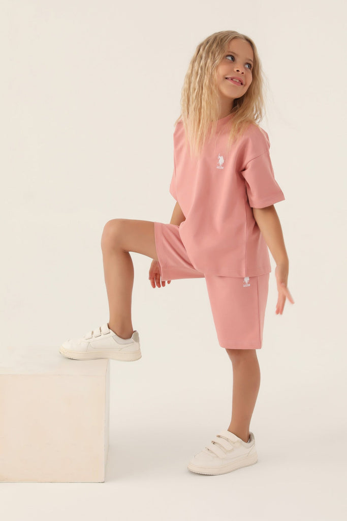 U.S. Polo Assn. pink sportski komplet za djevojčice-[SKU]