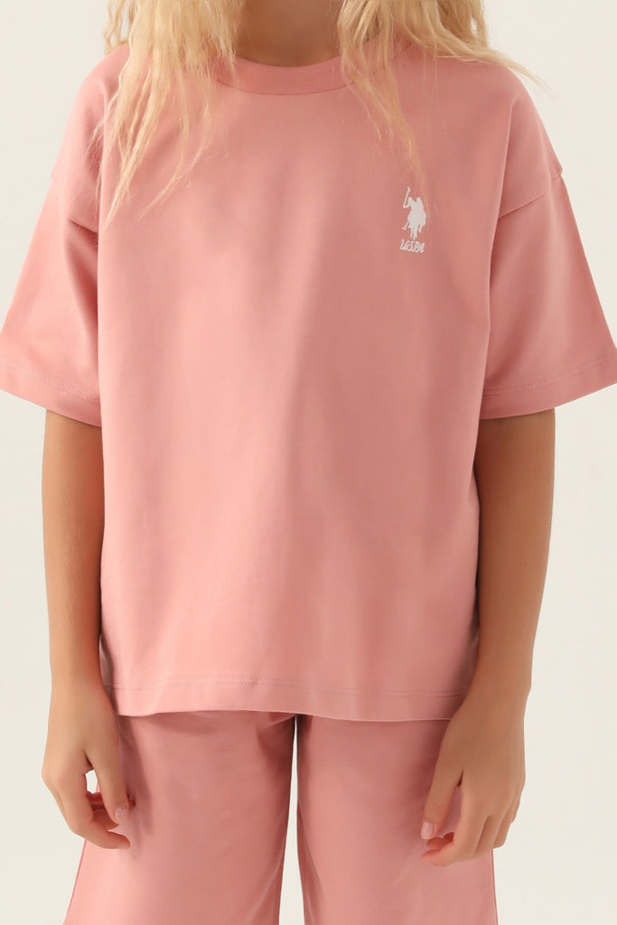 U.S. Polo Assn. pink sportski komplet za djevojčice-[SKU]