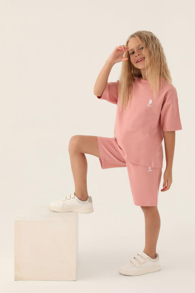 U.S. Polo Assn. pink sportski komplet za djevojčice-[SKU]