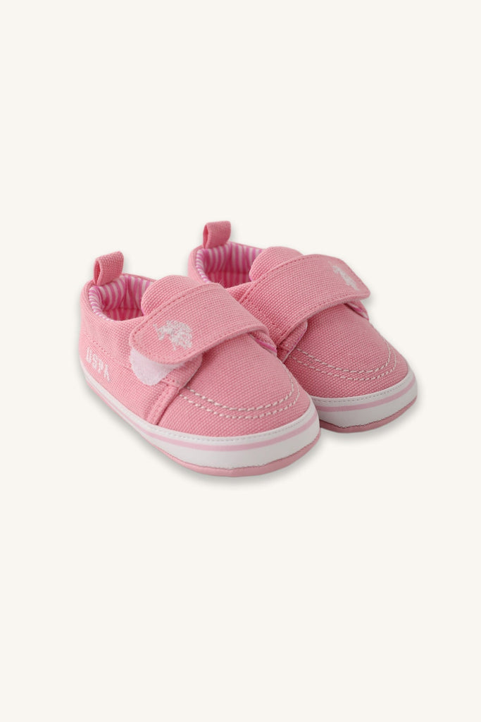 U.S. Polo Assn. pink patike za bebe sa čičak zatvaračem