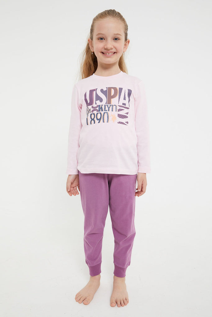 U.S. Polo Assn. pink pidžama za djevojčice (US1203-4-Pink) 5