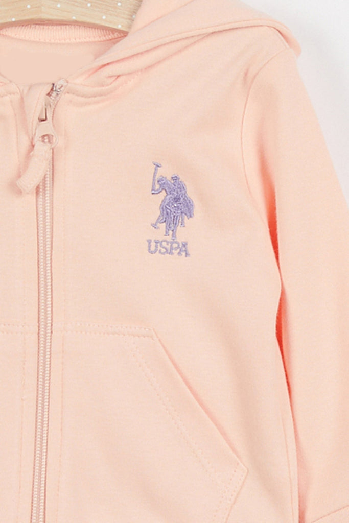 U.S. Polo Assn. pink trenerka za bebe (USB690-Light Pink) 6