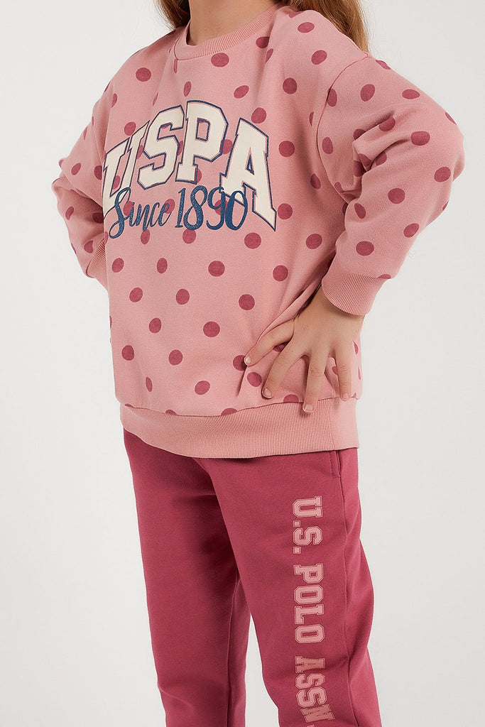 U.S. Polo Assn. pink trenerka za djevojčice (US1230-4-Pink) 3