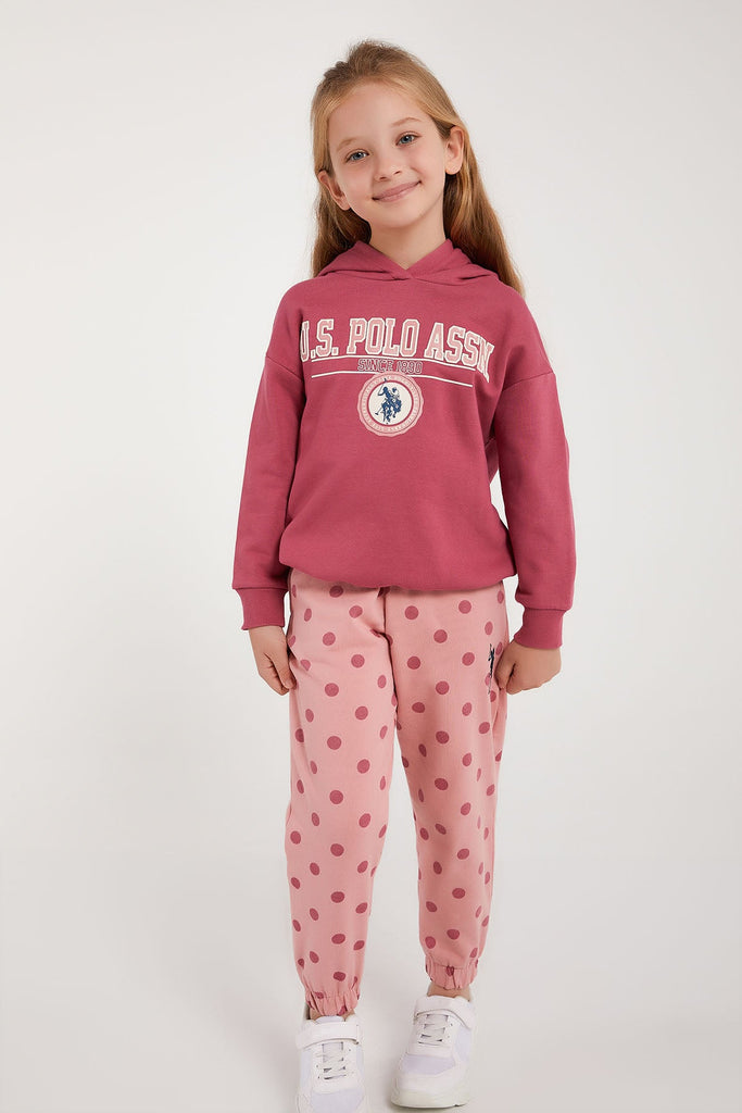 U.S. Polo Assn. pink trenerka za djevojčice (US1232-4-Rose) 1