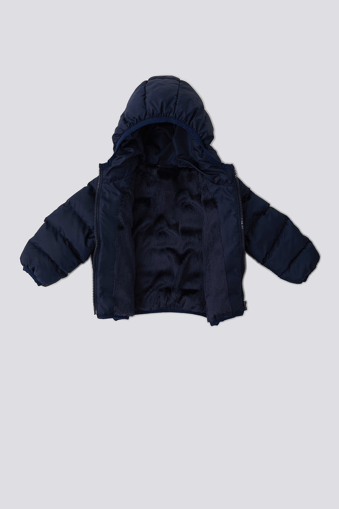 U.S. Polo Assn. plava kapuljača jakna za bebe