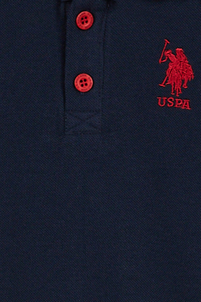 U.S. Polo Assn. plava majica za bebe s dugim rukavima