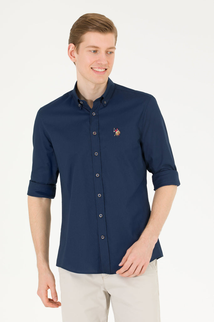 U.S. Polo Assn. plava muška košulja - basic