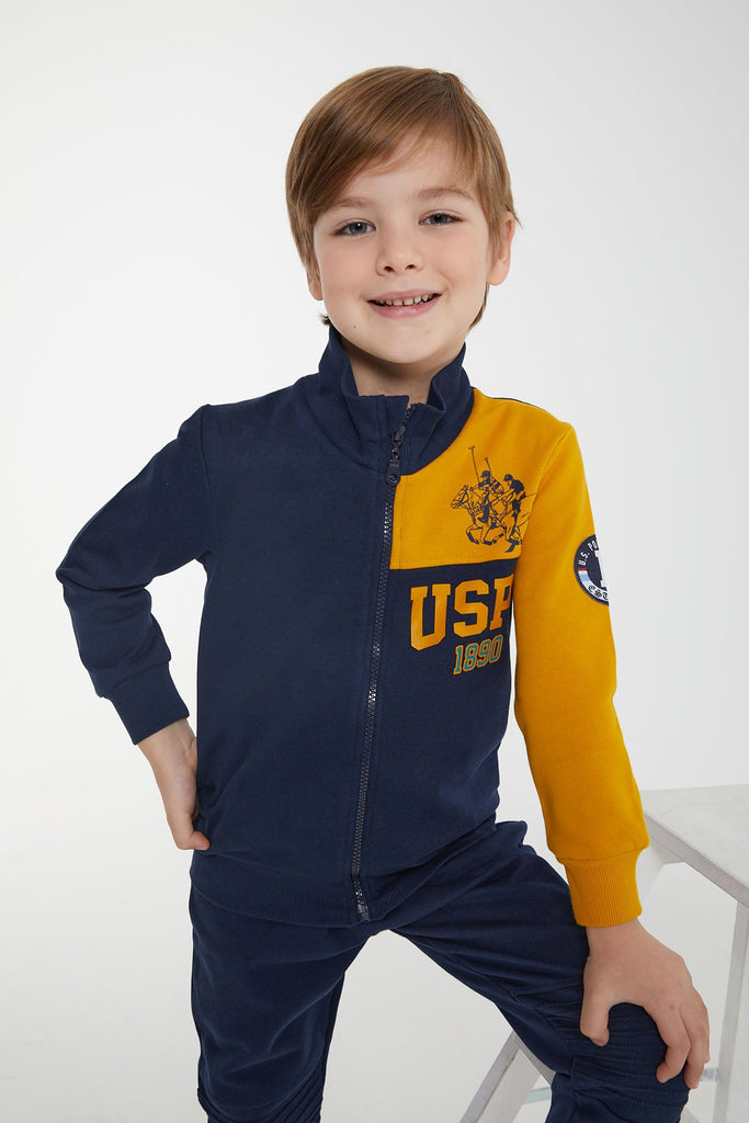 U.S. Polo Assn. plava trenerka za dječake (US1125-4-Navy) 5