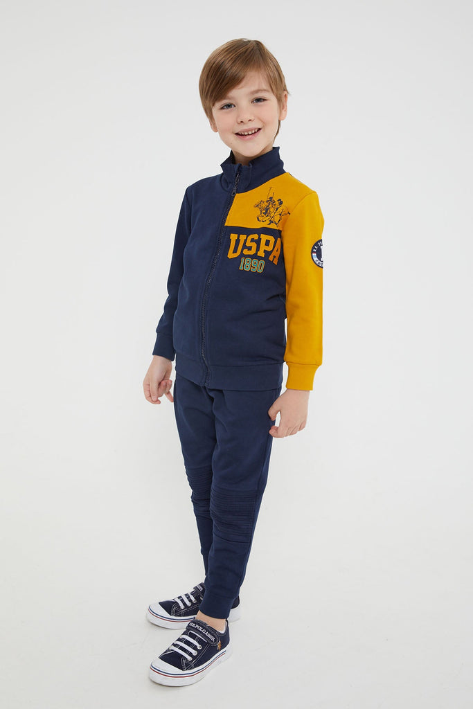 U.S. Polo Assn. plava trenerka za dječake (US1125-4-Navy) 1