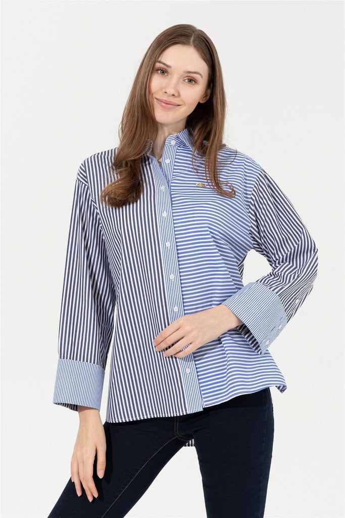 U.S. Polo Assn. plava ženska košulja s prugama