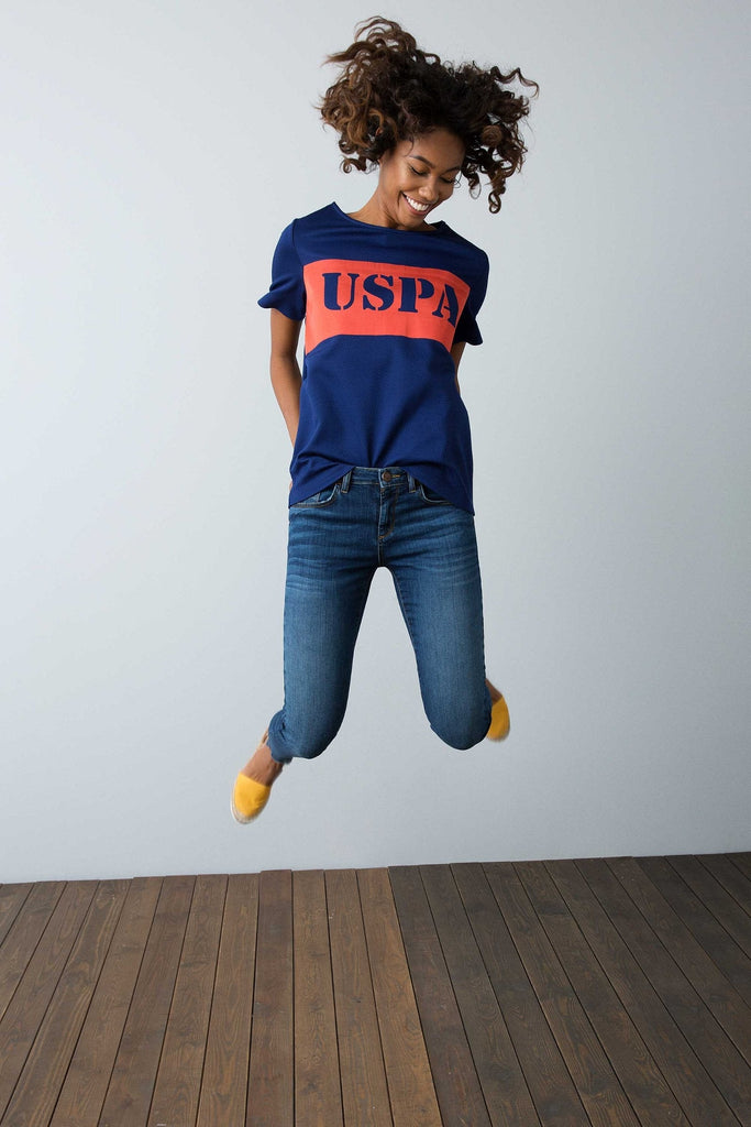 U.S. Polo Assn. plava ženska majica (559734VR033) 1