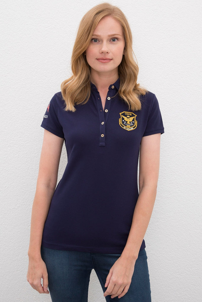 U.S. Polo Assn. plava ženska polo majica (1002279VR033) 1