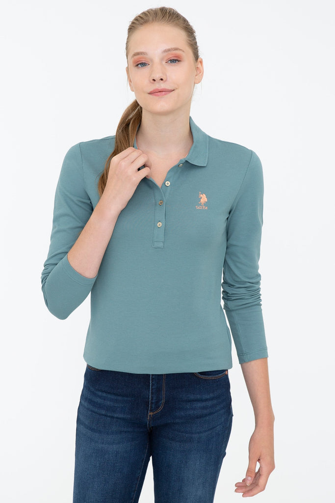 U.S. Polo Assn. plava ženska polo majica (1255389VR028) 1