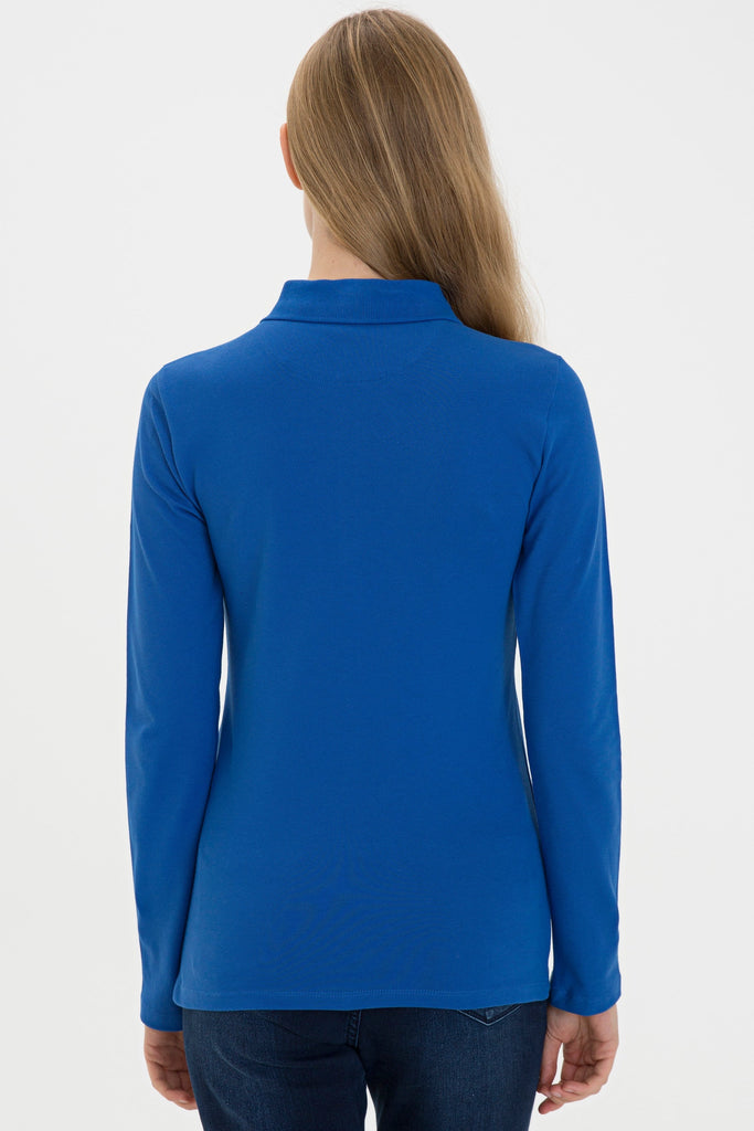 U.S. Polo Assn. plava ženska polo majica dugih rukava