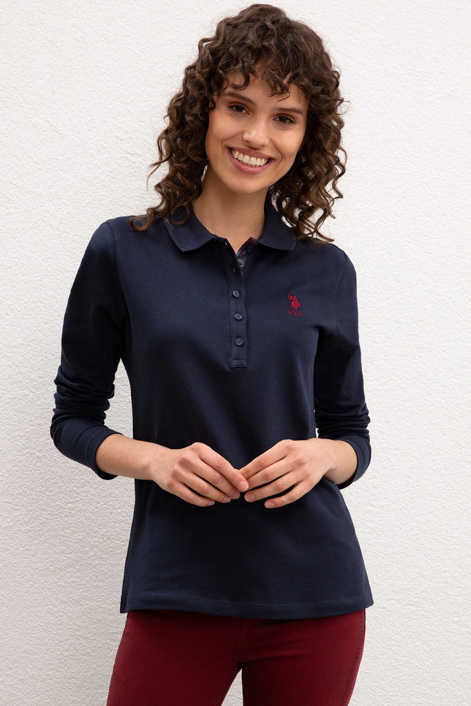 U.S. Polo Assn. plava ženska polo majica (815828VR033) 1