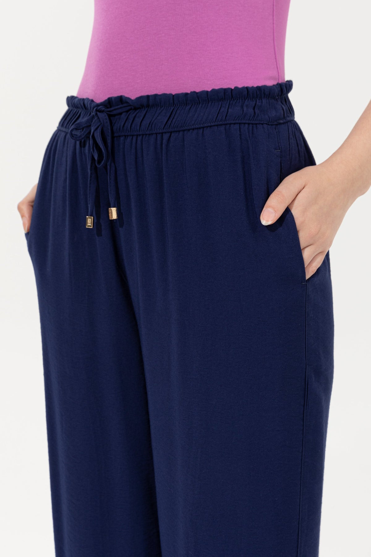 U.S. Polo Assn. plave ženske pantalone visokog struka