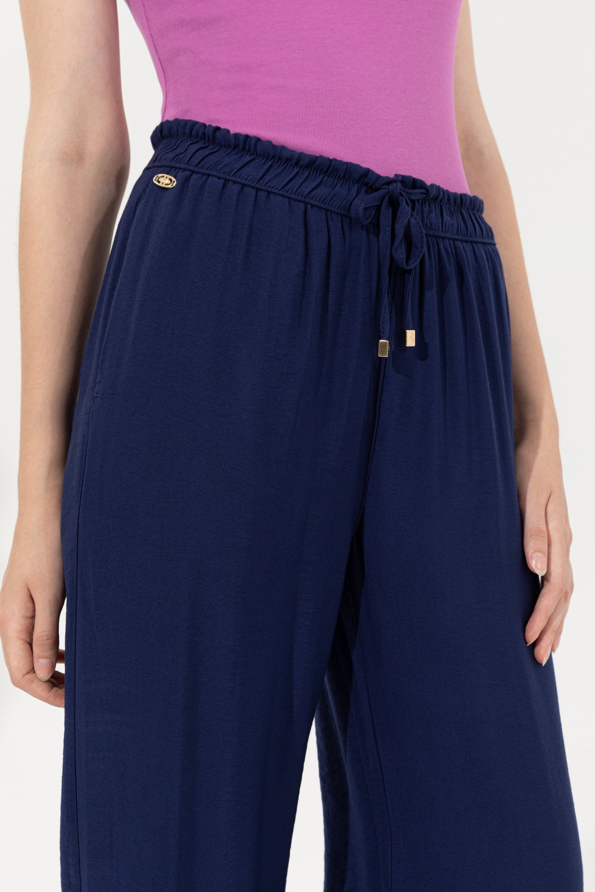 U.S. Polo Assn. plave ženske pantalone visokog struka
