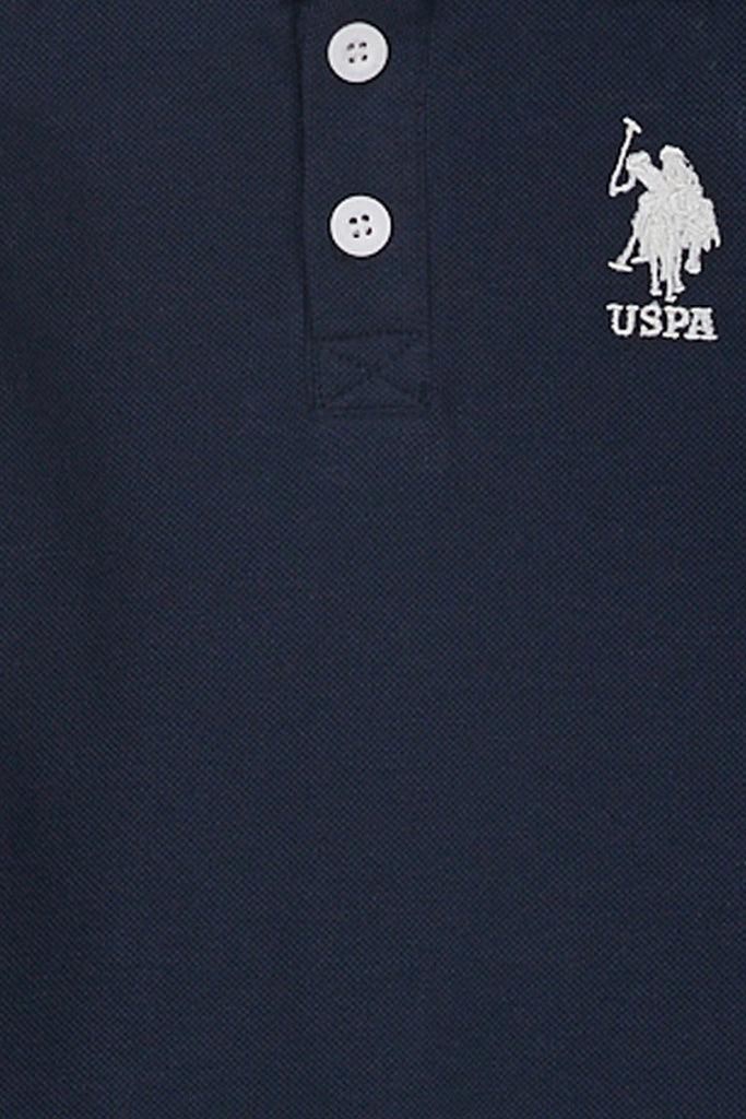 U.S. Polo Assn. plavi komplet za bebe s logom konjića