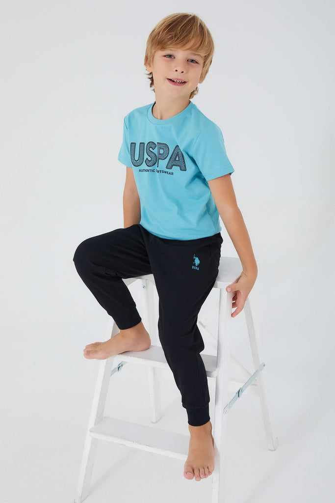 U.S. Polo Assn. plavi komplet za dječake (US1322-4-TEAL) 1