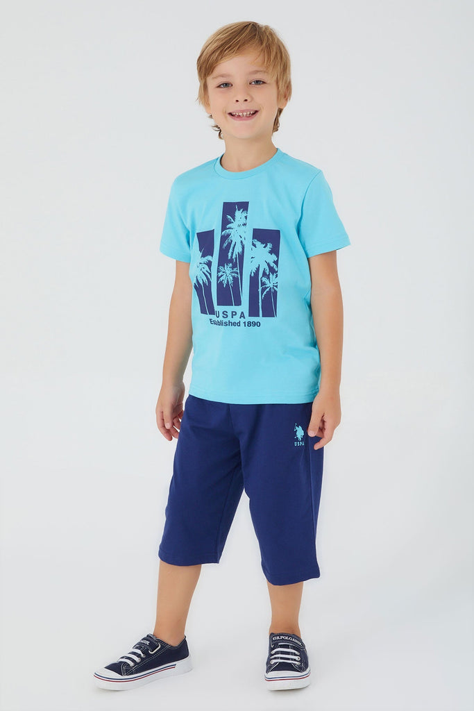 U.S. Polo Assn. plavi komplet za dječake (US1360-4-BLUE) 5