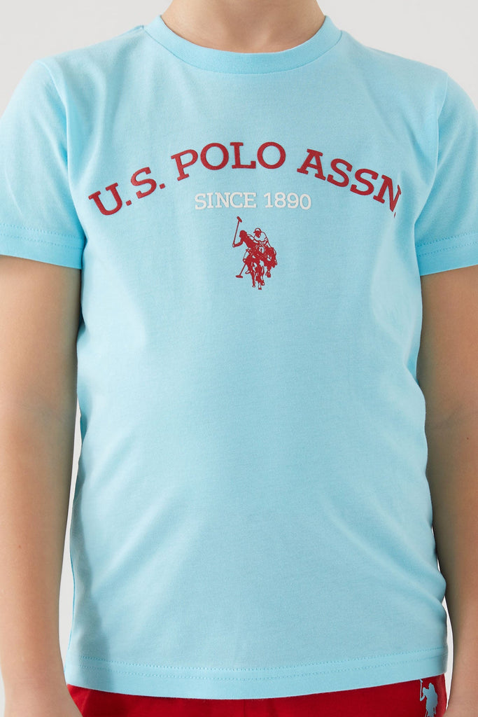 U.S. Polo Assn. plavi komplet za dječake (US1369-4-BLUE) 5