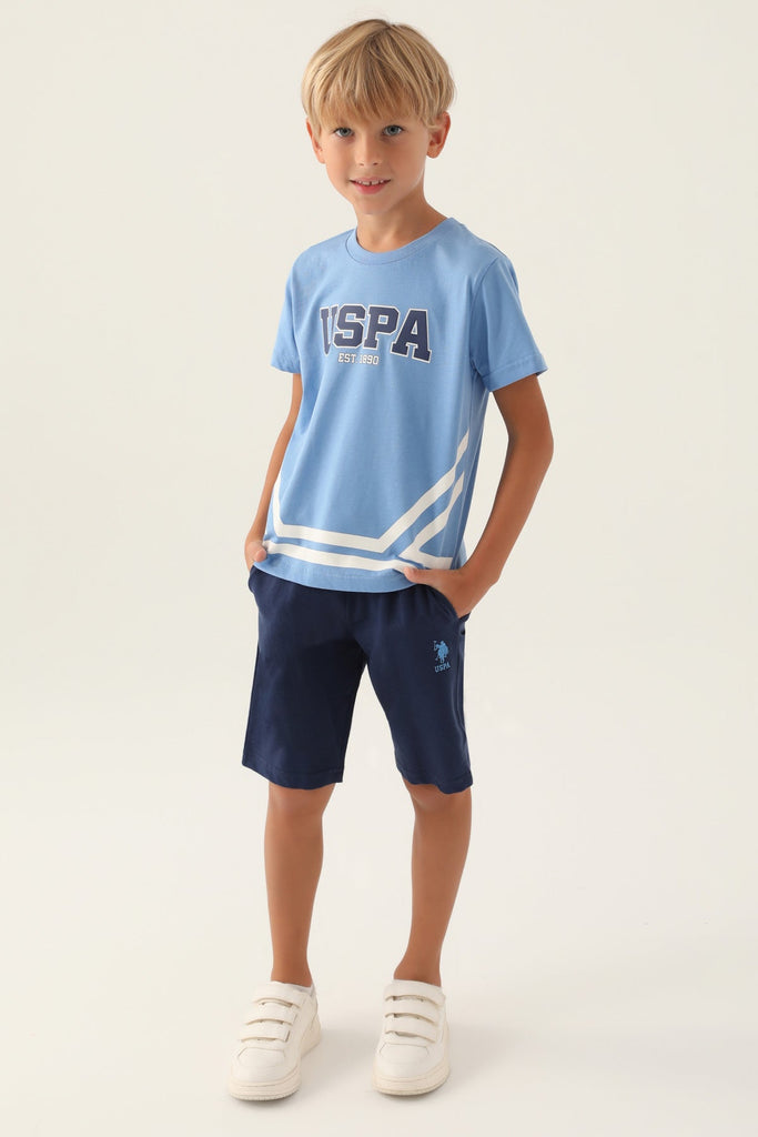 U.S. Polo Assn. plavi sportski komplet za dječake