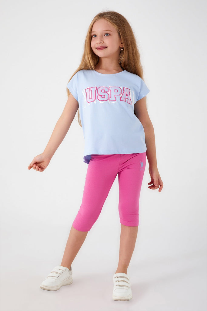 U.S. Polo Assn. plavi komplet za djevojčice (US1424-G-BLUE) 3