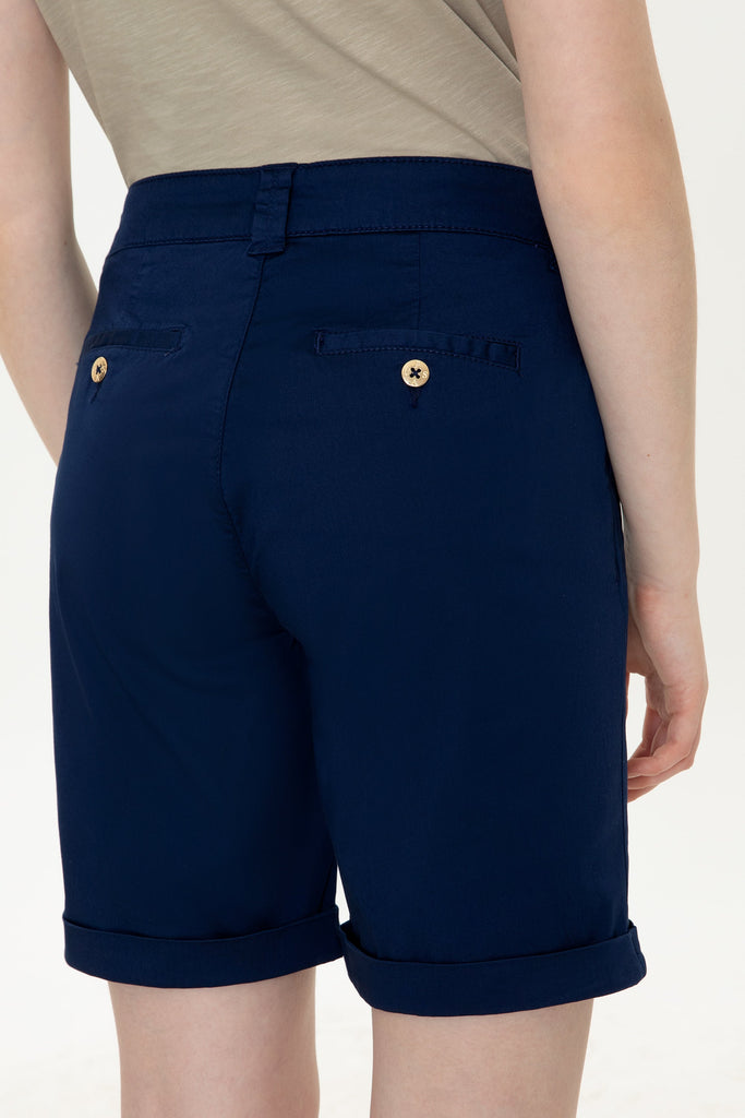 U.S. Polo Assn. plavi ženski šorc sa strukom na vezanje-[SKU]