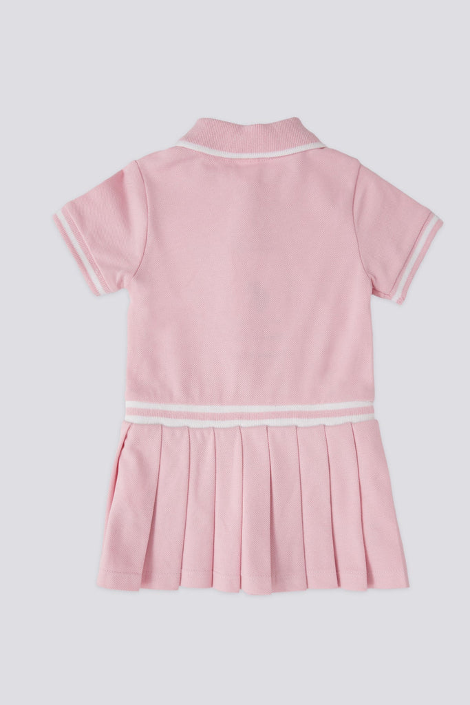 U.S. Polo Assn. roza haljina za bebe s volanima-[SKU]