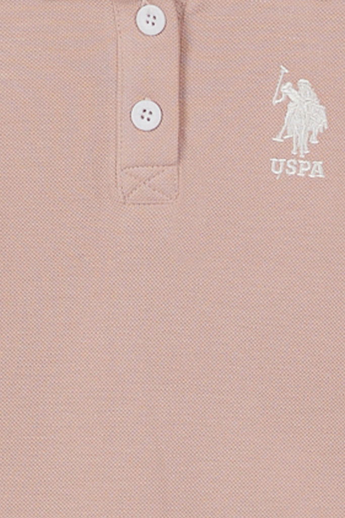 U.S. Polo Assn. roze komplet za bebe s logom
