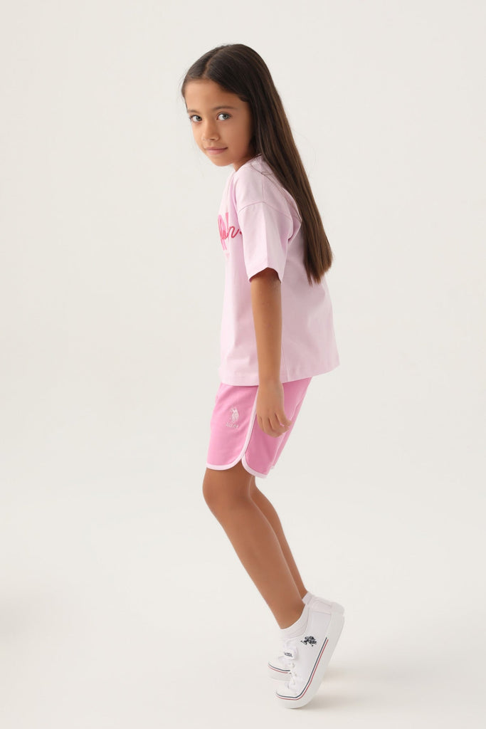 U.S. Polo Assn. rozi sportski komplet za djevojčice