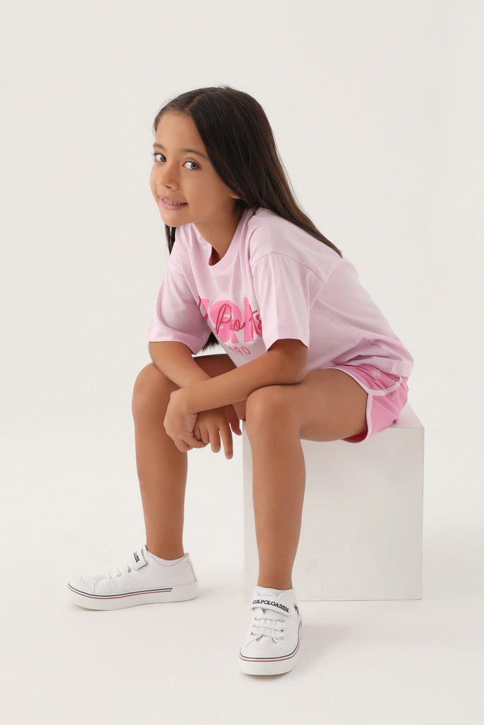 U.S. Polo Assn. rozi sportski komplet za djevojčice