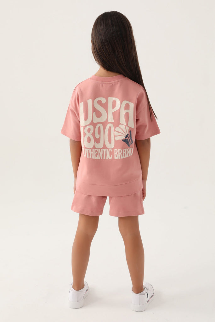 U.S. Polo Assn. sportski rozi komplet za djevojčice-[SKU]