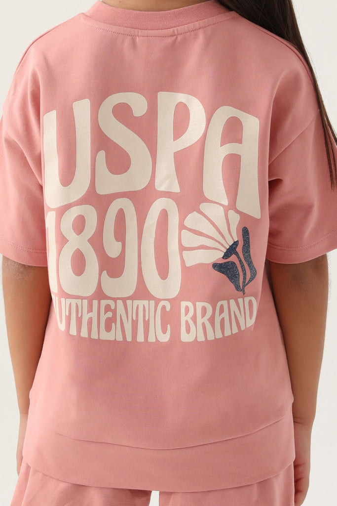 U.S. Polo Assn. sportski rozi komplet za djevojčice-[SKU]