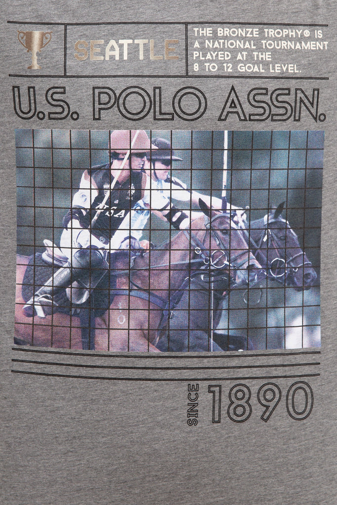 U.S. Polo Assn. siva muška majica (841574VR086) 2