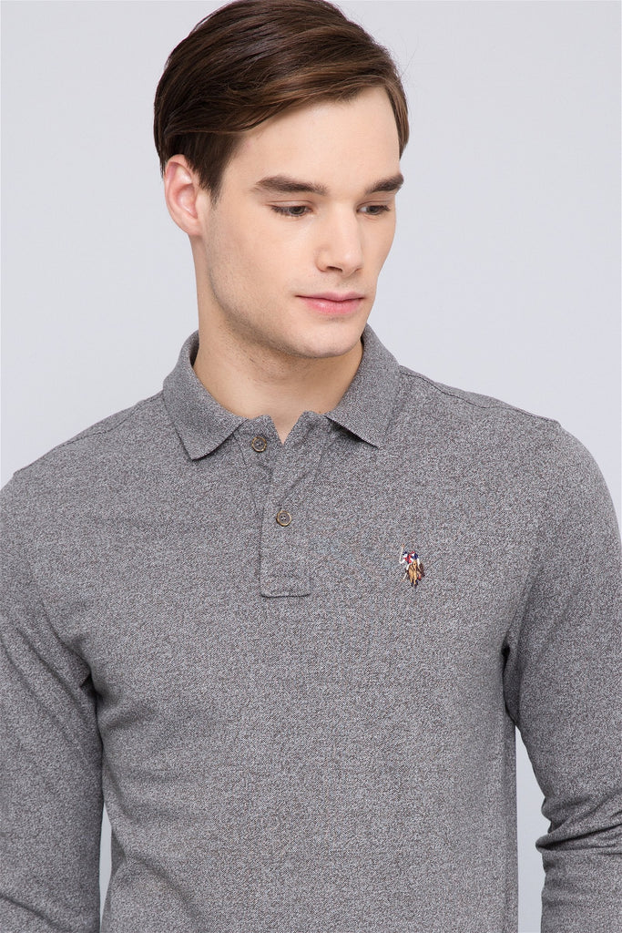 U.S. Polo Assn. siva muška polo majica (502954VR052) 1