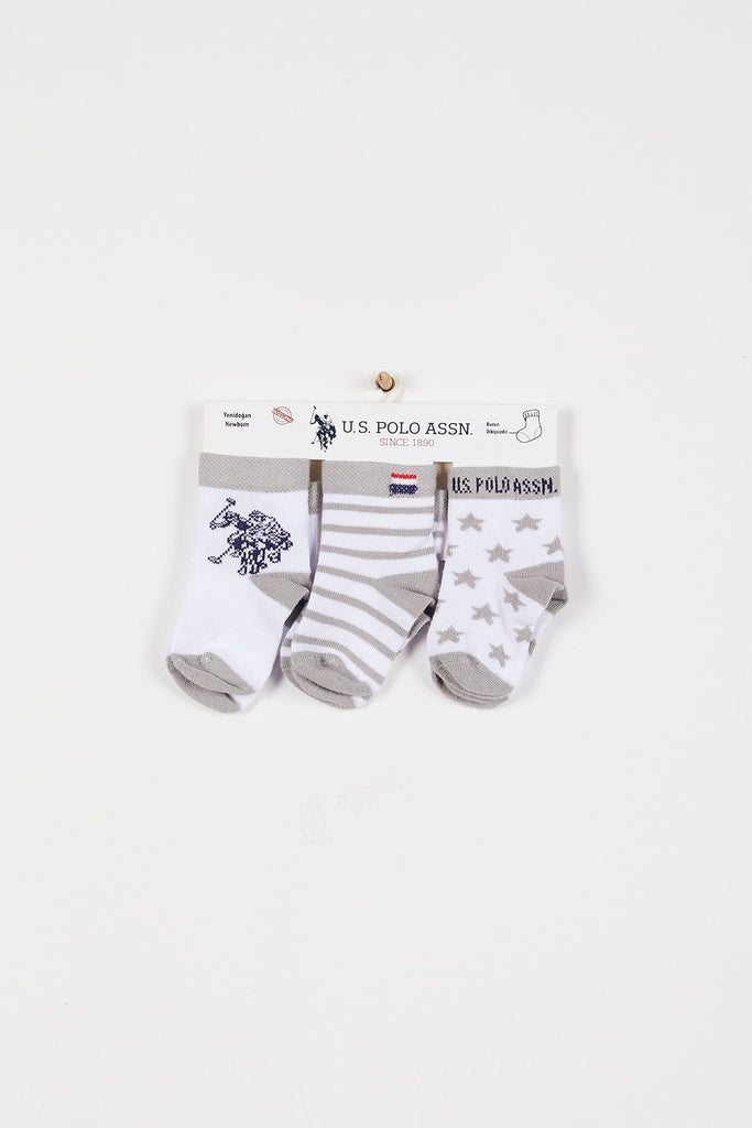 U.S. Polo Assn. sive čarape za bebe (USB940-Grey) 1