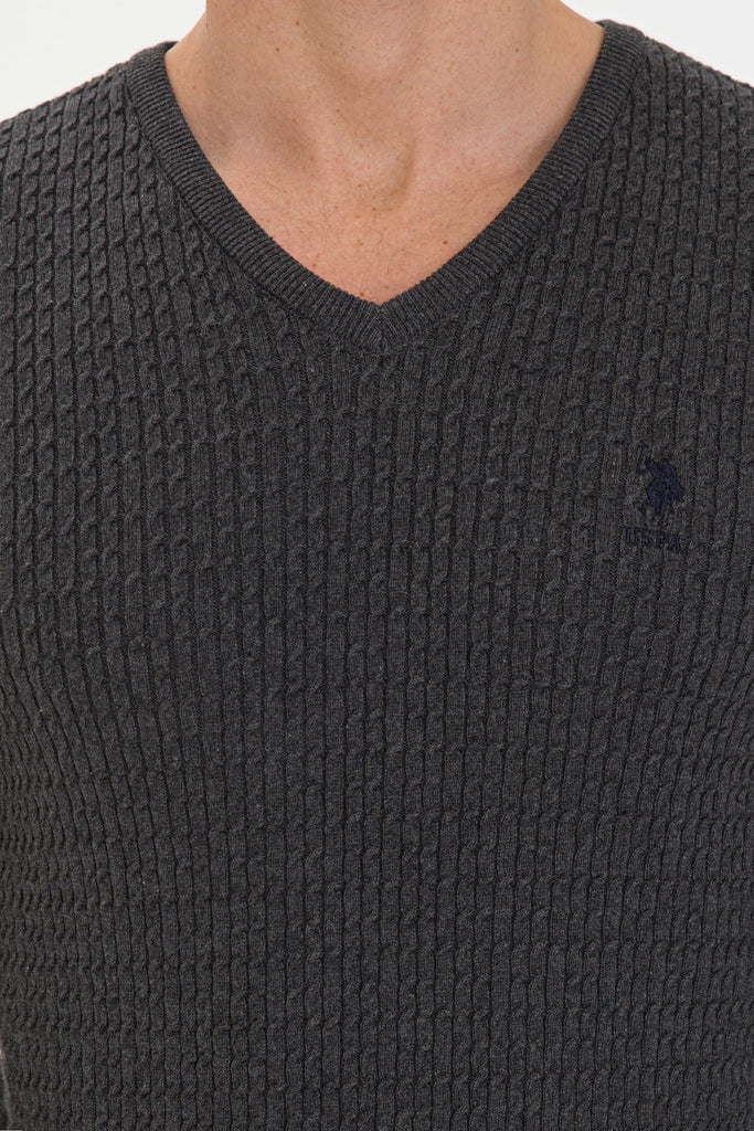 U.S. Polo Assn. sivi muški džemper (1259838VR081) 3